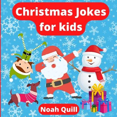 Book cover for Christmas jokes for kids