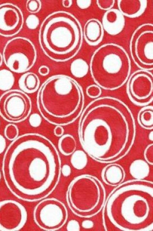 Cover of Red Circular Pattern Painted Notebook