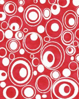 Book cover for Red Circular Pattern Painted Notebook