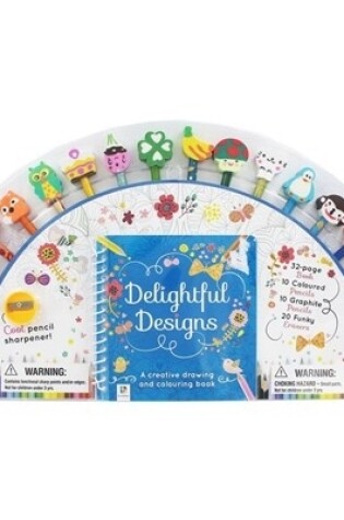 Cover of Delightful Designs 20 Pencil Eraser Set Fan