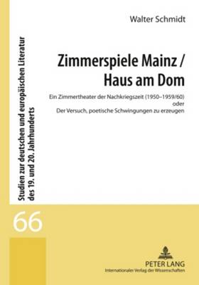 Cover of Zimmerspiele Mainz / Haus Am Dom