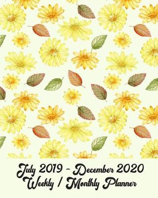 Book cover for July 2019 - December 2020 Weekly / Monthly Planner 8x10