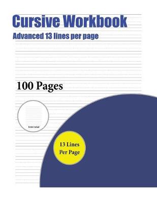 Cover of Cursive Workbook (Advanced 13 lines per page)