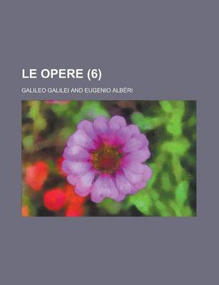 Book cover for Le Opere (6)