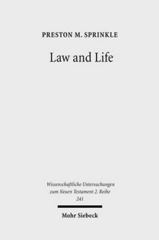 Cover of Law and Life