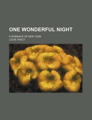 Book cover for One Wonderful Night; A Romance of New York
