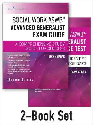 Book cover for Social Work ASWB Advanced Generalist Exam Guide and Practice Test Set