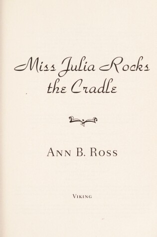 Cover of Miss Julia Rocks the Cradle