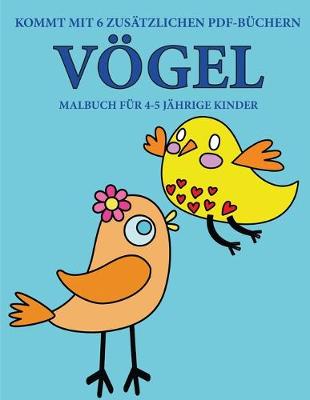 Book cover for Malbuch für 4-5 jährige Kinder (Vögel)