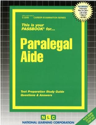 Book cover for Paralegal Aide