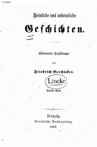 Cover of Heimliche Und Unheimliche Geschichten