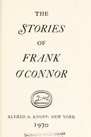 Cover of Stories of Frank O'Connor