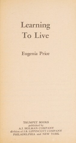 Book cover for Learning to Live