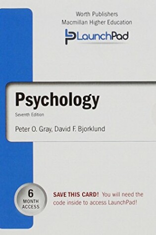 Cover of LaunchPad for Psychology