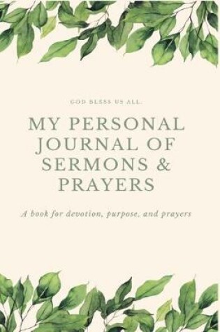 Cover of My Personal Journal of Sermons & Prayers