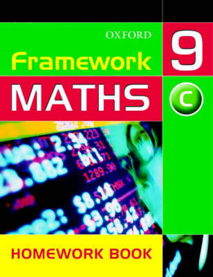 Book cover for Framework Maths Year 9 Core Homework Book