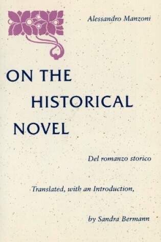 Cover of On the Historical Novel