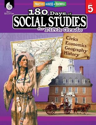 Book cover for 180 Days of Social Studies for Fifth Grade