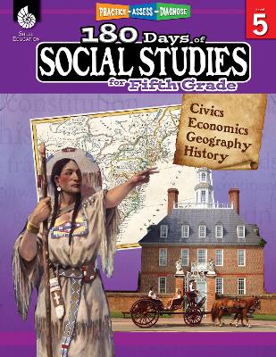 Cover of 180 Days of Social Studies for Fifth Grade