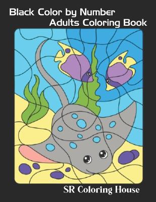 Book cover for Black Color By Number Coloring Book