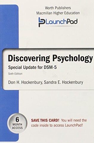 Cover of Launchpad for Hockenbury's Discovering Psychology with Dsm5 Update (Six Month Access)