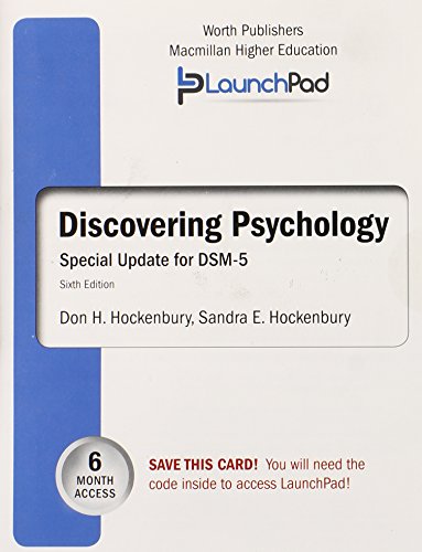 Book cover for Launchpad for Hockenbury's Discovering Psychology with Dsm5 Update (Six Month Access)