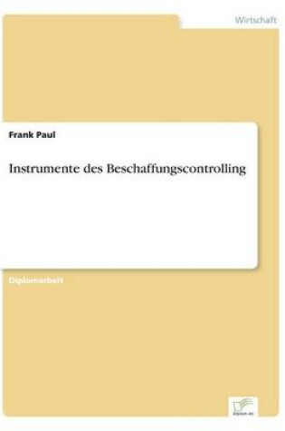 Cover of Instrumente des Beschaffungscontrolling