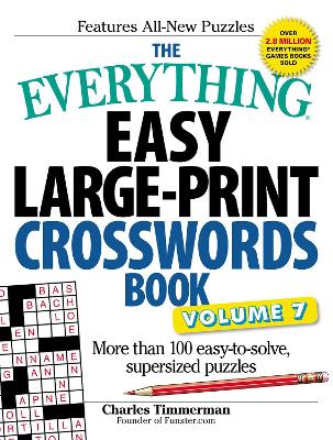 Cover of The Everything Easy Large-Print Crosswords Book, Volume 7