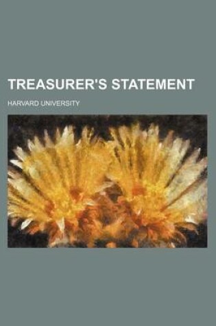 Cover of Treasurer's Statement