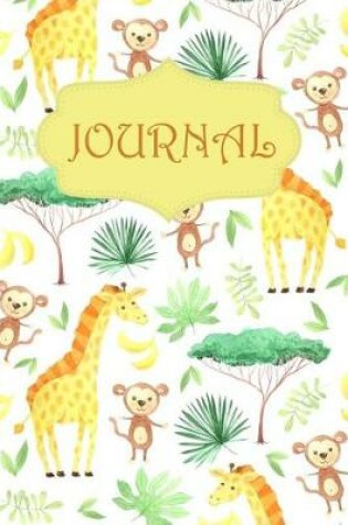 Cover of Monkey and Giraffe Pattern Journal