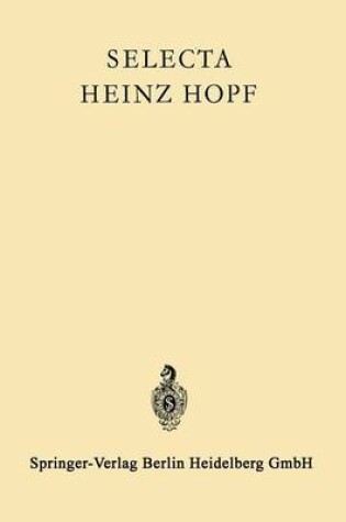 Cover of Selecta Heinz Hopf