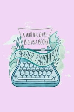 Cover of A Writer Only Begins a Book a Reader Finishes It