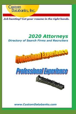 Book cover for 2020 Attorneys Directory of Search Firms and Recruiters
