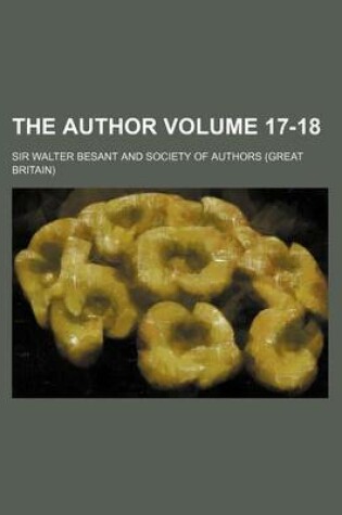 Cover of The Author Volume 17-18
