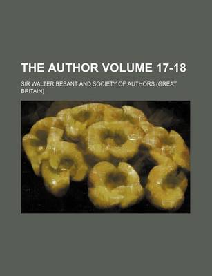 Book cover for The Author Volume 17-18