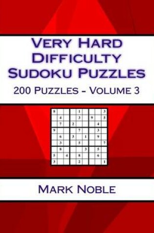 Cover of Very Hard Difficulty Sudoku Puzzles Volume 2