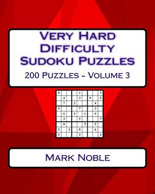 Book cover for Very Hard Difficulty Sudoku Puzzles Volume 2