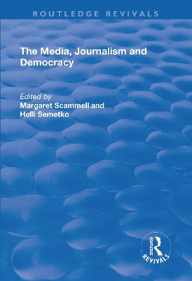 Book cover for The Media, Journalism and Democracy