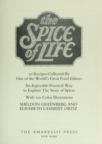 Book cover for The Spice of Life