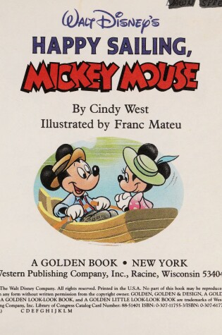 Cover of Walt Disney's Happy Sailing, Mickey Mouse