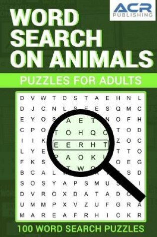 Cover of Word Search on Animals