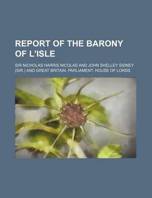Book cover for Report of the Barony of L'Isle