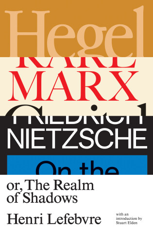 Cover of Hegel, Marx, Nietzsche