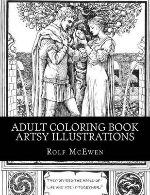 Book cover for Adult Coloring Book - Artsy Illustrations