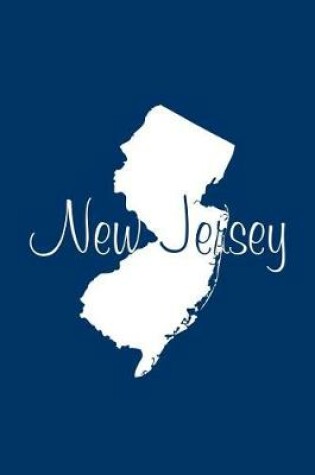 Cover of New Jersey - Navy Blue Lined Notebook with Margins