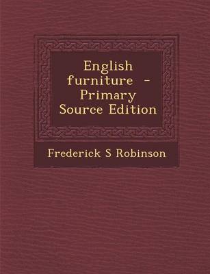 Book cover for English Furniture