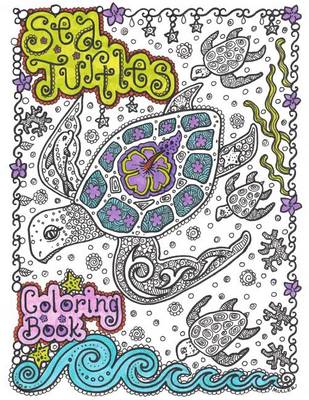 Book cover for Sea Turtles Coloring Book