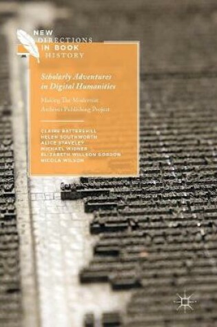 Cover of Scholarly Adventures in Digital Humanities
