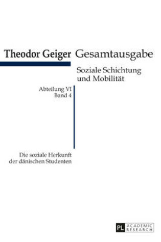 Cover of Die Soziale Herkunft Der Daenischen Studenten