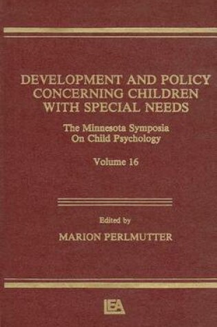 Cover of Development and Policy Concerning Children With Special Needs